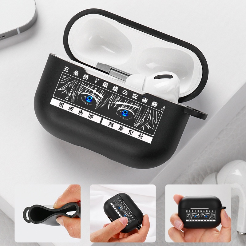 Ốp Vỏ Bảo Vệ Hộp Sạc Tai Nghe airpods pro 3 2 1 b Bằng Silicon Họa Tiết Hoạt Hình anime Dễ Thương