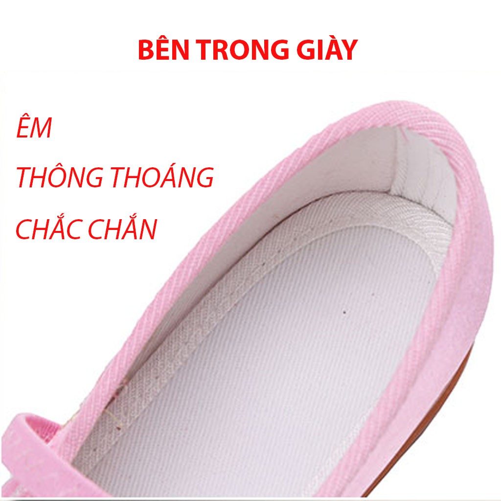 GIÀY BỆT THÊU HOA VĂN 3D BÉ GÁI [ĐẾ KẾP CHỐNG TRƯỢT]