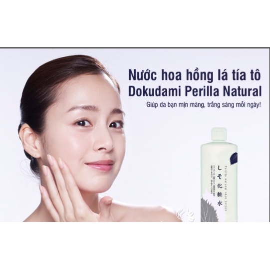 Nước Hoa Hồng Dokudami Chiết Xuất Lá Tía Tô, Diếp Cá 500ml