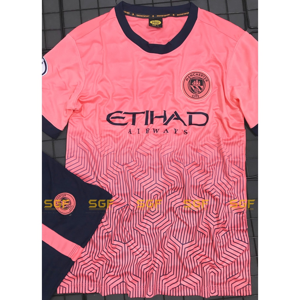 Đồ Bóng Đá MANCITY hồng Fan Editions 2023