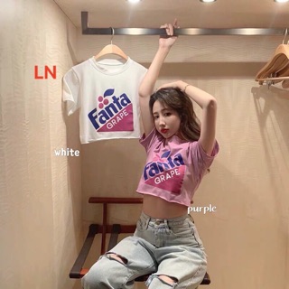 Áo croptop ba chấm L&N 1106 siêu đẹp