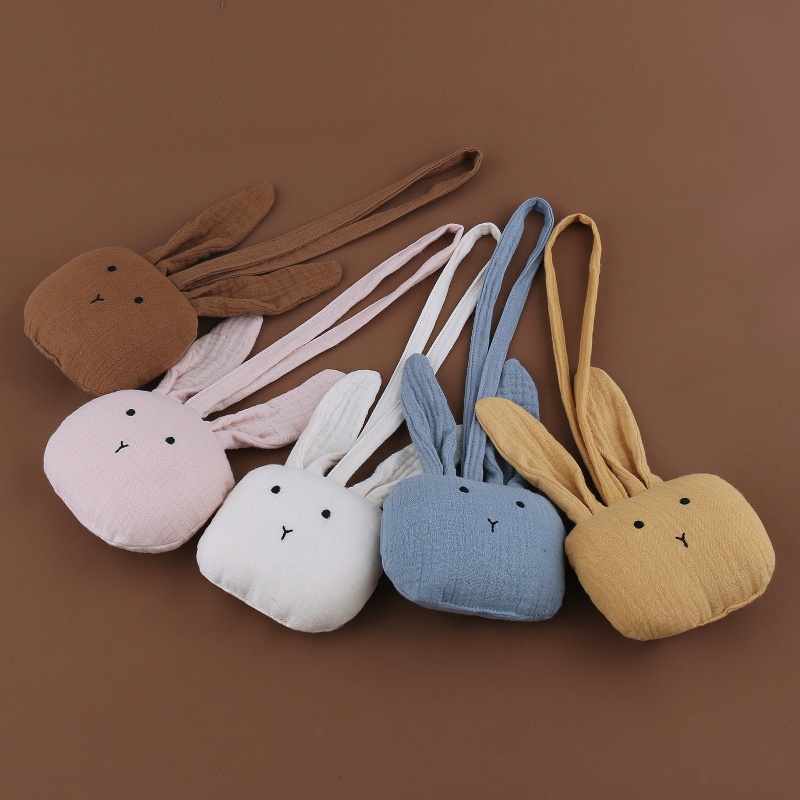 Dây Đeo Núm Vú Giả Bằng Silicon Có Kẹp Hình Thỏ Handmade Dành Cho Trẻ Sơ Sinh Giá Đỡ