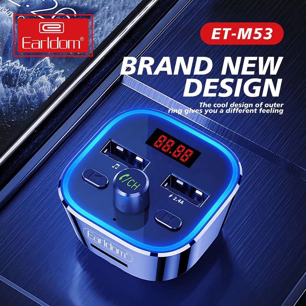 CHÍNH HÃNG EARLDOM Tẩu Sạc Ô Tô Bluetooth Earldom M53 | Phụ Kiện Thông Minh 247 VN