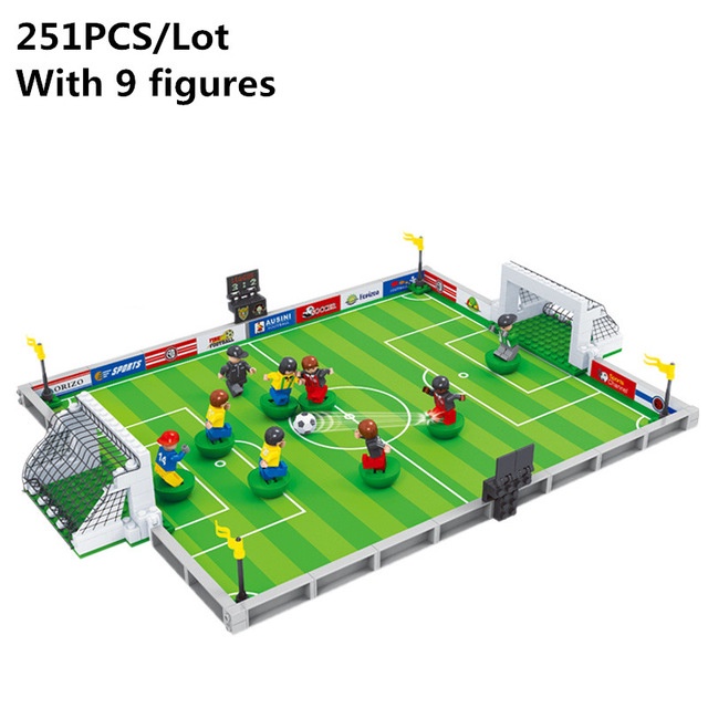 Đồ Chơi Lego Lắp Ráp Sân Bóng Đá Làm Quà Sinh Nhật Cho Bé