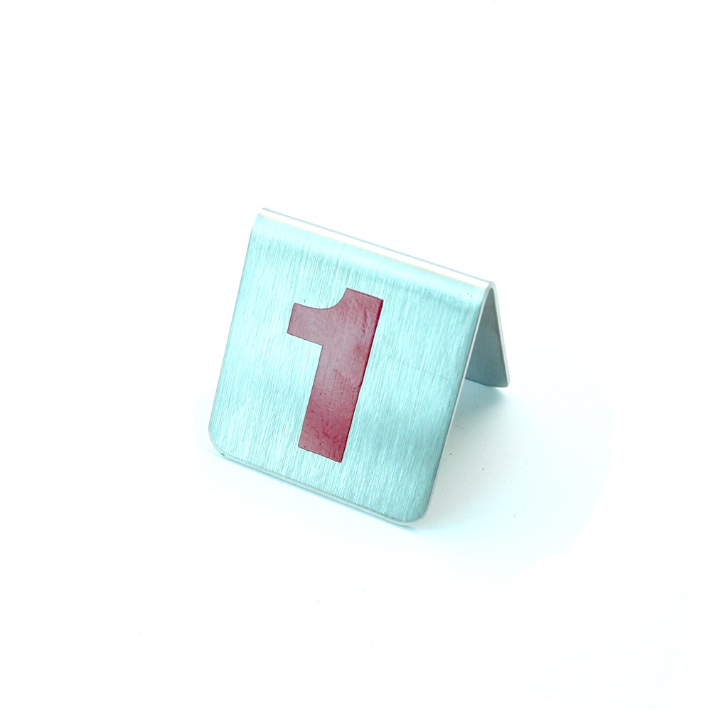 Thẻ số bàn inox