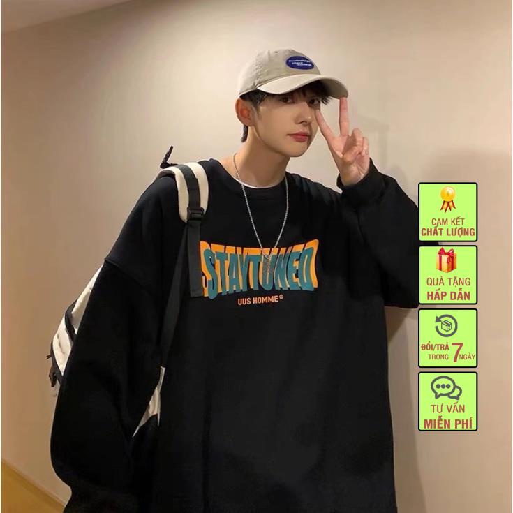 Aó Nỉ Sweater Họa Tiết STAYTUNED siêu dày ,siêu ấm. | BigBuy360 - bigbuy360.vn