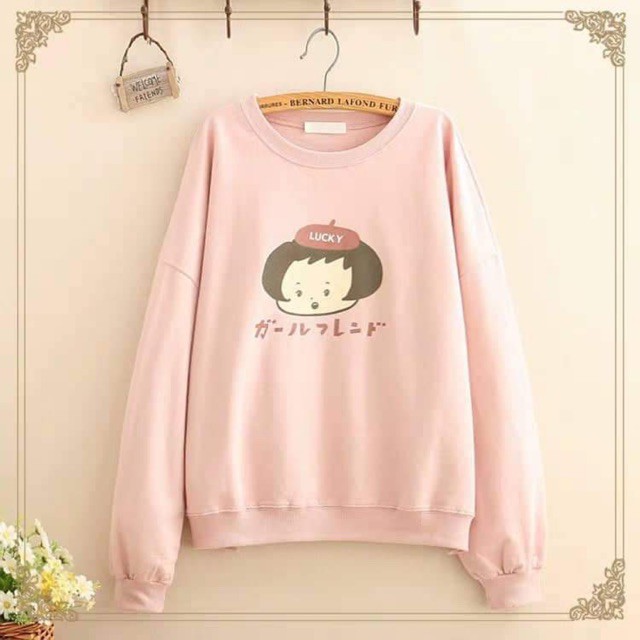 [FREESHIP ĐƠN TỪ 50K] Áo thun cô gái đội mũ Lucky chữ nhật DTR0919