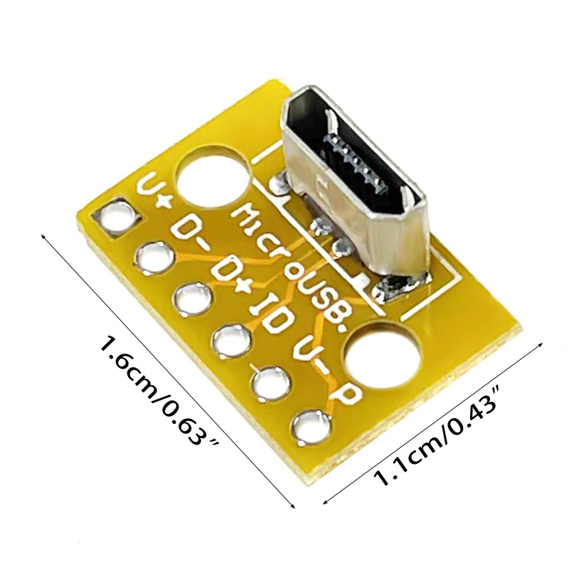 Bảng Mạch Kết Nối PCB Cổng Micro USB Thẳng Đứng Dành Cho Máy Tính
