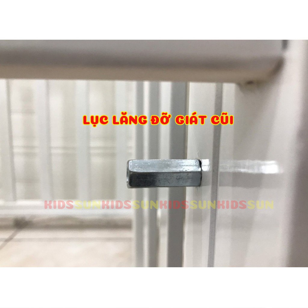 Bộ 4 Ốc Vít Lục lăng Kê Giát Giường Cũi Cho Bé Đường Kính 10mm Chất Liệu Kẽm Bên Đẹp Chịu Lực Tốt - Sản Phẩm Của KIDSSUN