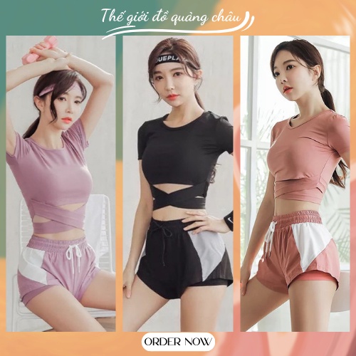 bộ tập gym-yoga -cao cấp vải thun -hàng quảng châu -chất co giãn 4 chiều (889)
