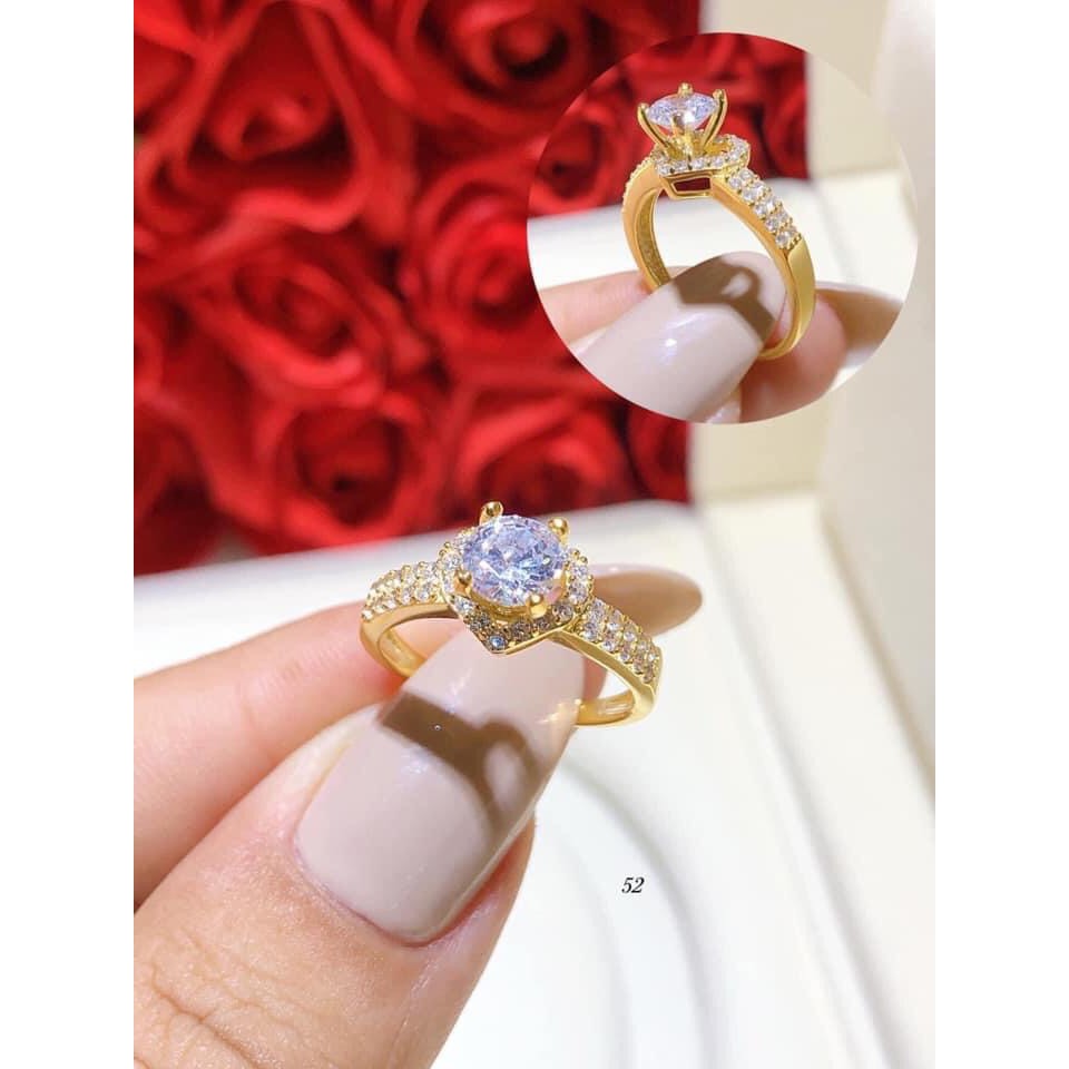 Nhẫn nữ đẹp, có giấy của tiệm vàng