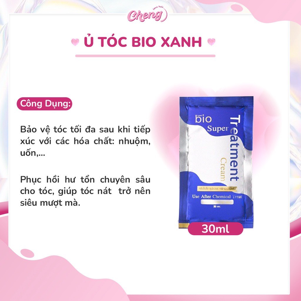 Kem ủ tóc Bio Treatment Thái Lan siêu phục hồi mềm mượt tóc dạng gói