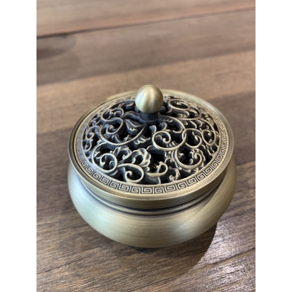 Lư xông trầm hương bằng đồng nguyên chất 7,7x9cm