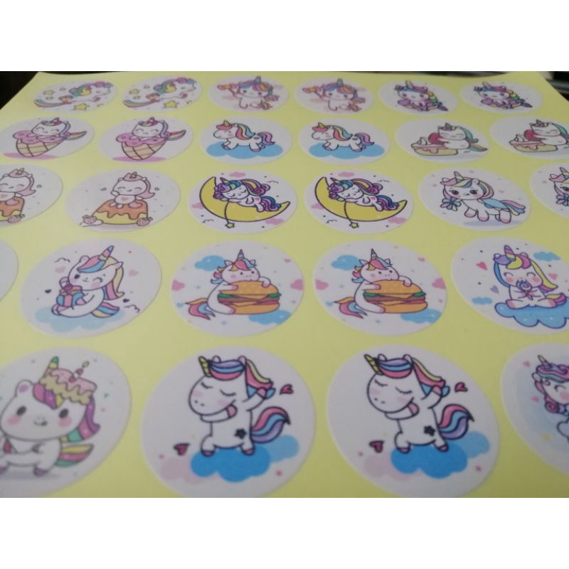 🔥30 hình dán sticker hình UNICORN 🔥