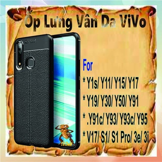 Ốp lưng silicon dẻo, vân da vivo Y1s- Y11- Y15- Y17- Y19- Y30- Y50 - Y91- Y91c- Y93- Y93c- Y95- V17- S1- S1Pro- 3e- 3i
