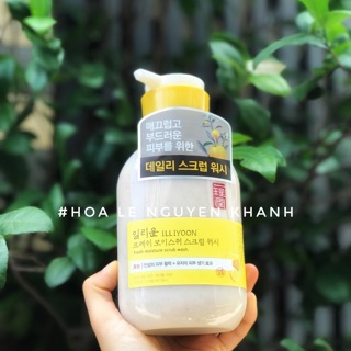 Sữa tắm tẩy tế bào chết Illiyoon fresh moisture scrub wash