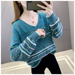 Áo Len Nữ Cổ V Tim Form Dáng Rộng Đẹp Phong Cách Ulzzang Hàn Quốc