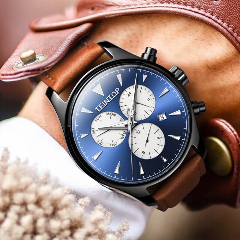 Đồng hồ nam chính hãng Teintop T7837-1 Kính sapphire ,chống xước,Chống nước,dây da máy cơ(Automatic),Bảo Hành 12 Tháng