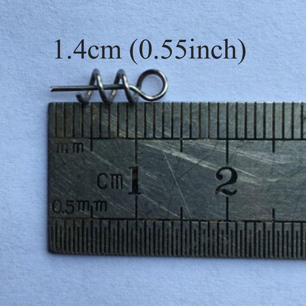 MUVAKO Set 100 Móc Lò Xo Gắn Mồi Câu Cá Tiện Dụng