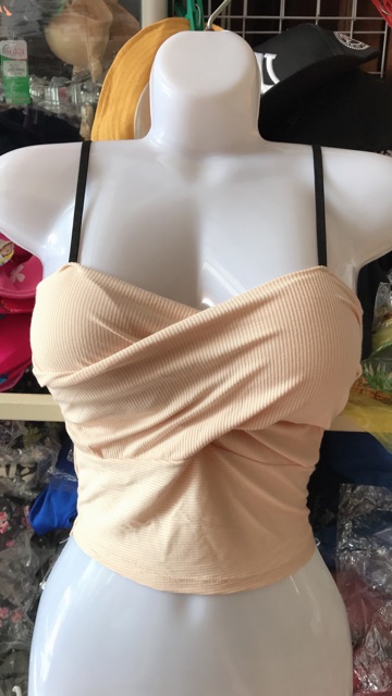 Áo bra - Áo lót 2 dây - áo croptop xoắn ngực gợi cảm. Có mút đệm. Phom 40-60kg.