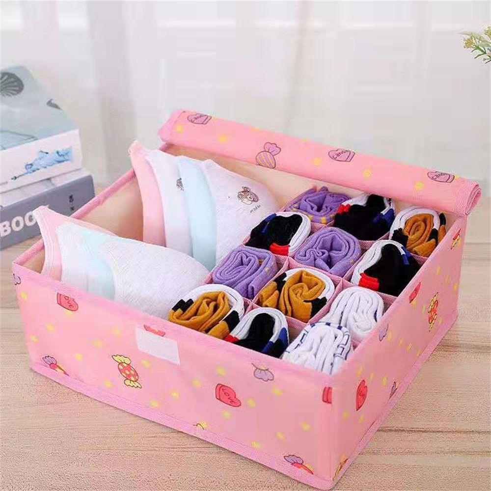 KUNHEV Hộp Đựng Vớ/Đồ Lót Chia Ngăn Gấp Gọn Tiện Lợi