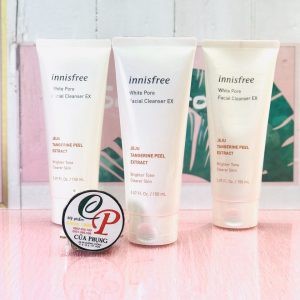 Sữa rửa mặt Innisfree White Pore Facial Cleanser EX Jeju Tangerine Peel Extract