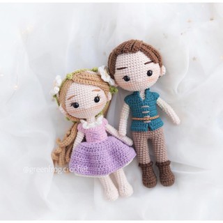 Búp bê Handmade Rapunzel Công chúa tóc mây