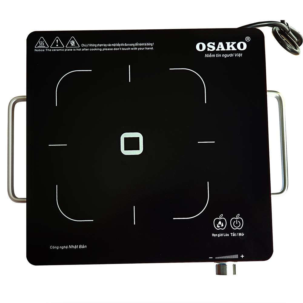 Bếp hồng ngoại OSAKO OHA-1820 mặt kính Ceramic, bảo hành 12 tháng, hàng chính hãng