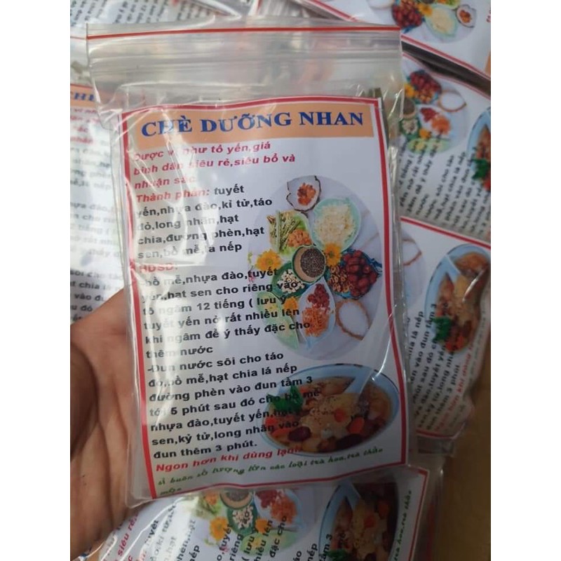 [⚡GIA LE NHU SI] ⚡SÉT CHÈ DƯỠNG NHAn Tuyết Yến 10 vị