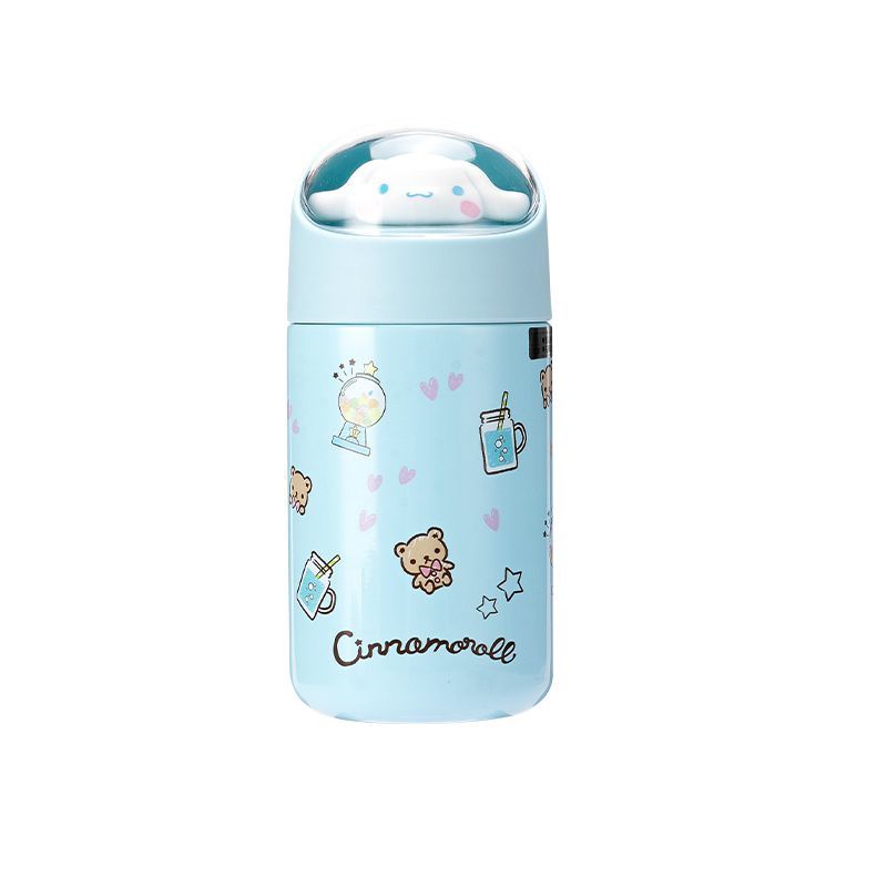 ☄Cốc nước MINISO sản phẩm nổi tiếng cốc cách nhiệt Sanrio vòng nguyệt quế chó dây cầm tay sáng tạo cốc tiện dụng