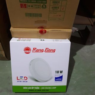 Đèn ốp trần led d ln09l 225/18w rđ