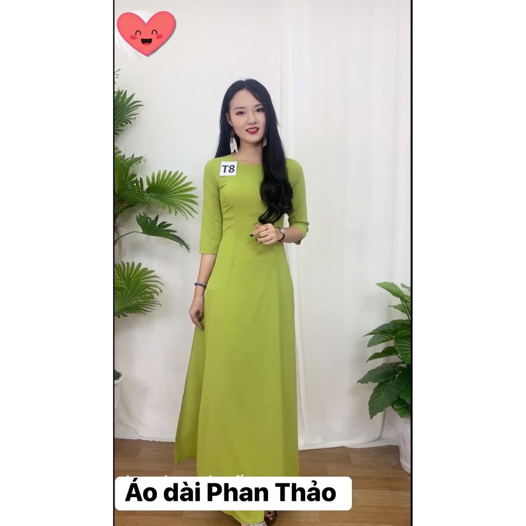 [ XẢ KHO LỖ ] Áo Dài Trơn Cổ Tròn Hàng Đẹp, Mẫu Siêu Xinh