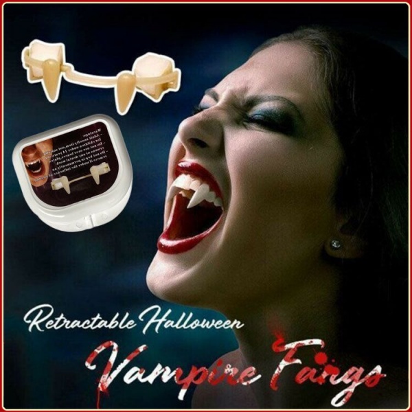Răng hút máu giả hóa trang ma cà rồng cho bữa tiệc Halloween