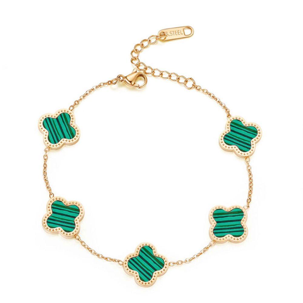 Vòng Tay Cỏ May Mắn VANES1 Phong Cách Hàn Quốc Dễ Thương Ngọt Ngào Cho Nữ