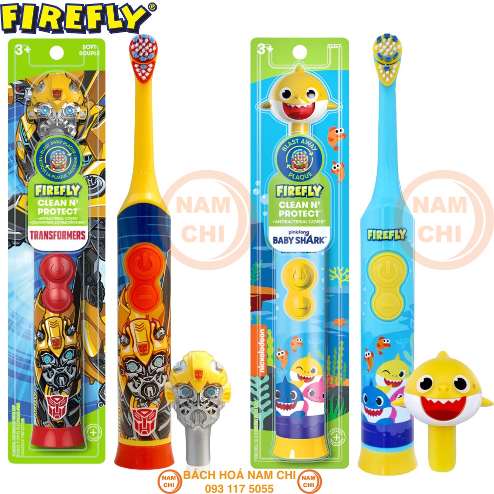 Bàn Chải Đánh Răng Chạy Bằng Pin FIREFLY Dành Cho Bé - USA