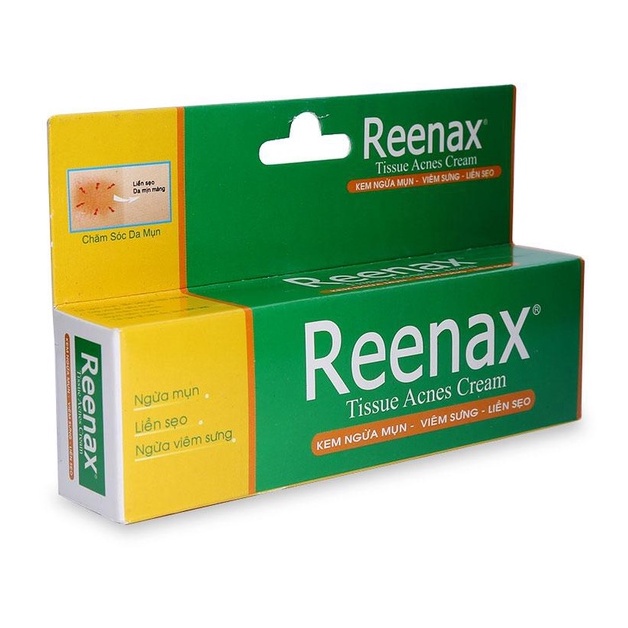 Kem ngừa mụn Reenax ngừa mụn hỗ trợ giảm viêm sưng, liền - Tuýp 5g