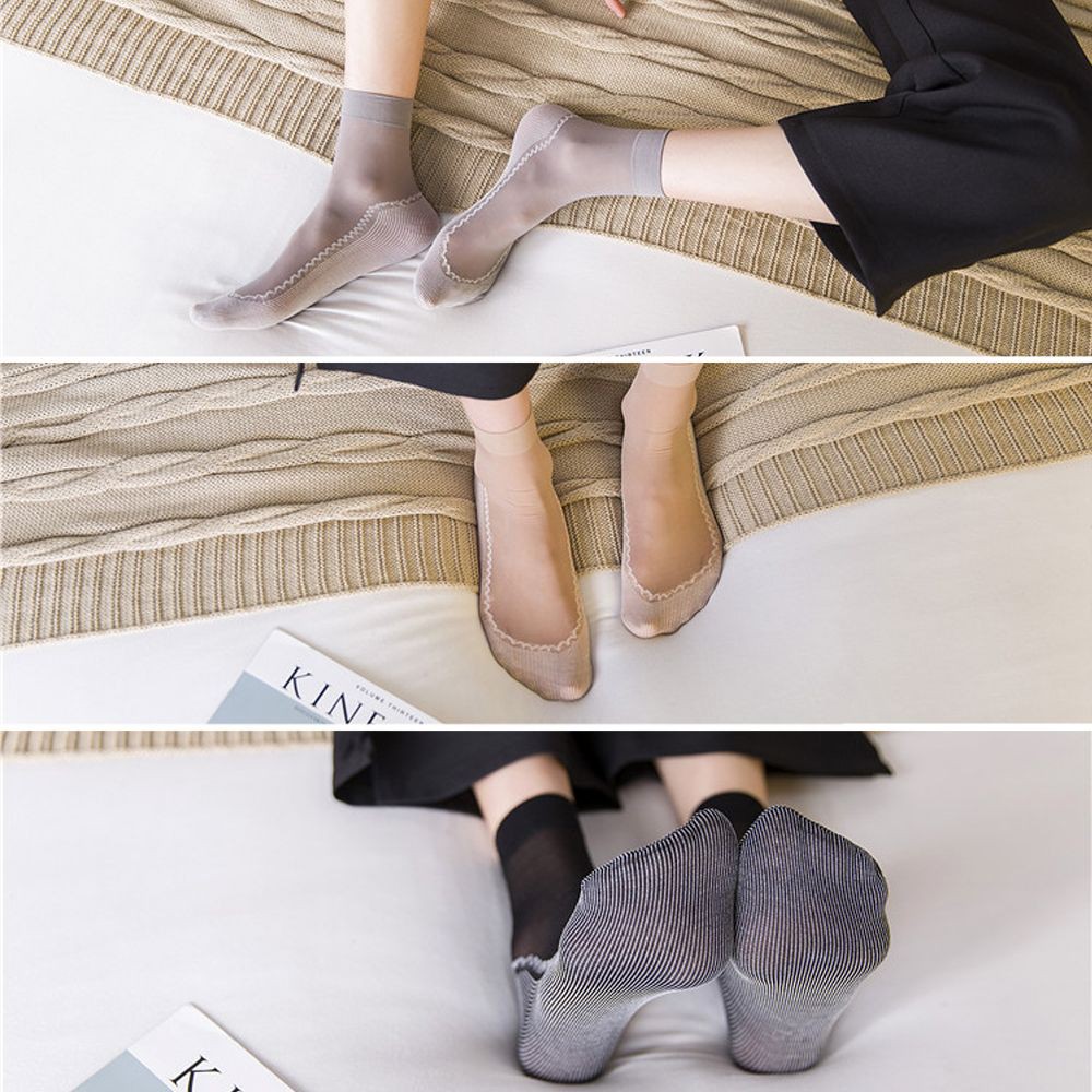 Vớ cổ ngắn siêu mỏng chống trượt cho nữ