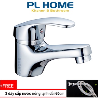 Vòi lavabo nóng lạnh KWG-LL5122 crom bóng tay gật gù