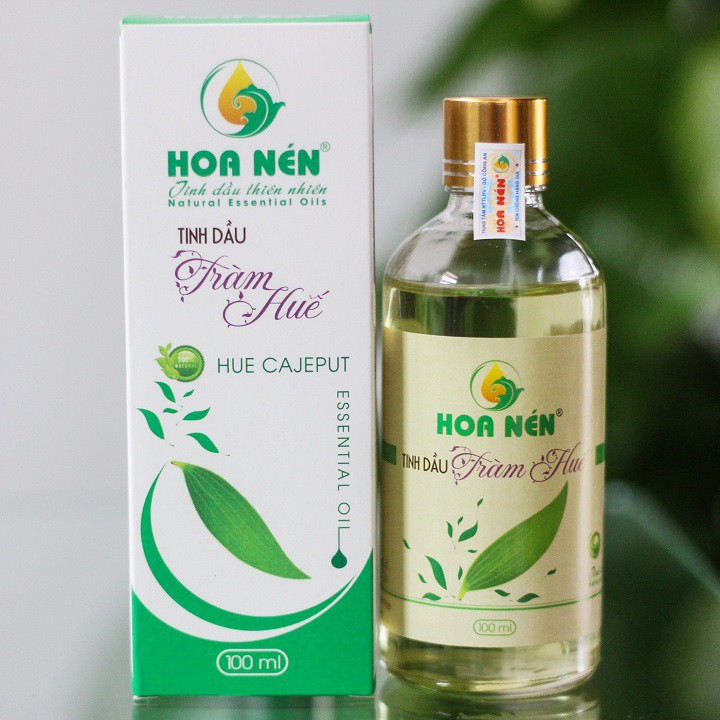 Tinh dầu tràm Huế nguyên chất Hoa Nén 100ml 🍃 Dầu tràm gió thiên nhiên nguyên chất 100% - Có kiểm định chất lượng