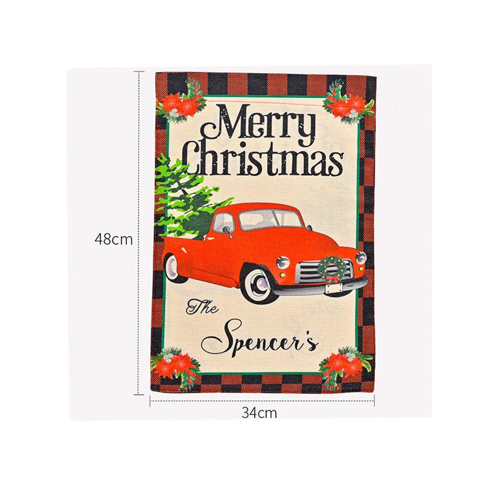 Cờ Treo Hai Mặt Hình Người Tuyết Và Người Tuyết Dùng Trang Trí Khu Vườn Ngày Giáng Sinh