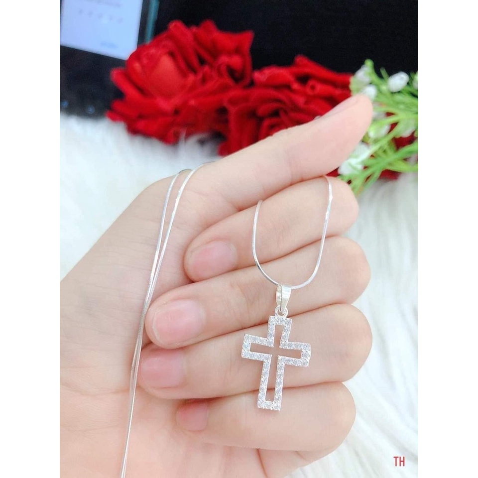 Dây Chuyền Thánh Giá Bạc Mẫu 34