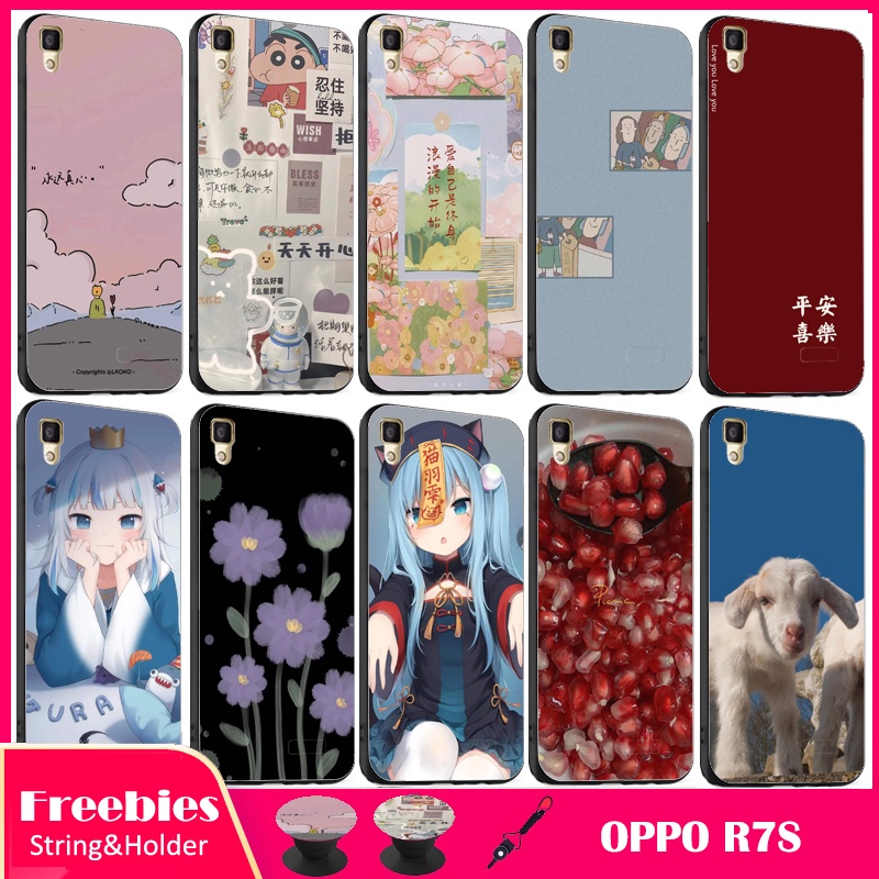 Ốp Lưng Điện Thoại Bằng Silicone Mềm Chống Sốc Cho OPPO R7S