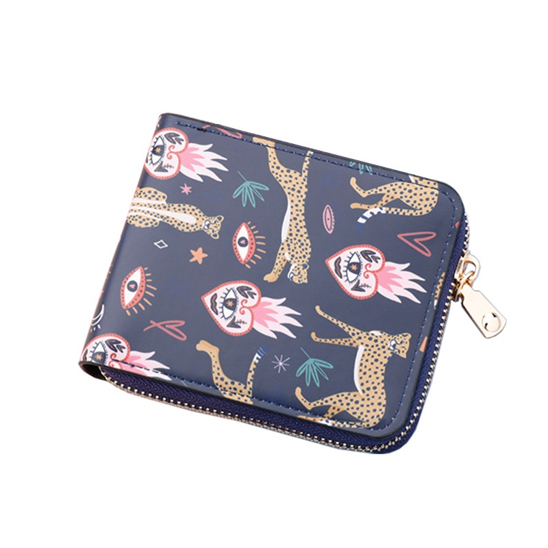 Women's short zipper wallet, men's wallet wallet, light luxury