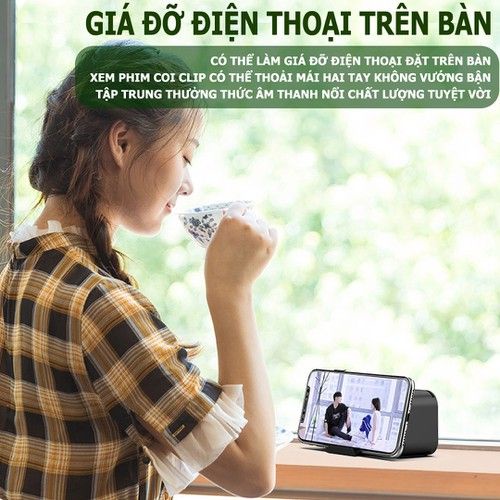 Loa bluetooth mini kèm đồng hồ báo thức - Loa Bluetooth