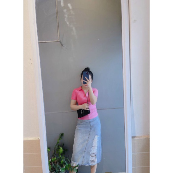 Áo polo cổ V stra | BigBuy360 - bigbuy360.vn