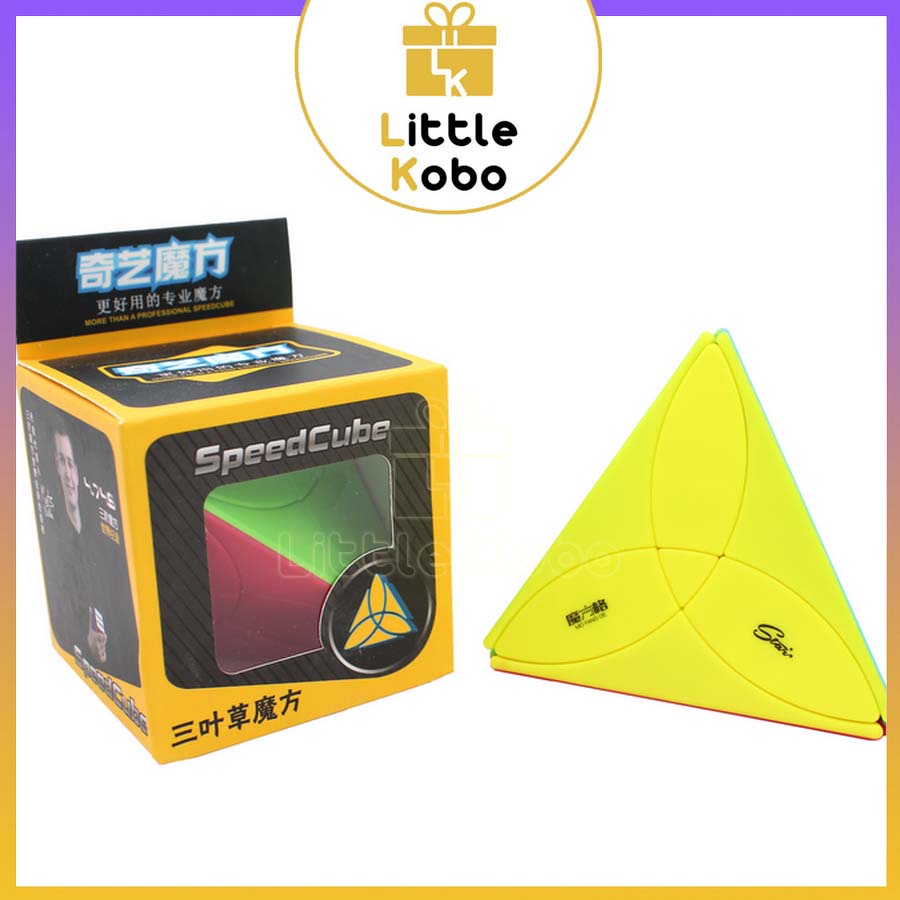 Rubik Biến Thể QiYi Clover Pyraminx Stickerless Rubic Biến Thể Pyraminx