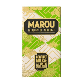 Marou - socola đen bến tre 55% vị sữa dừa 80g
