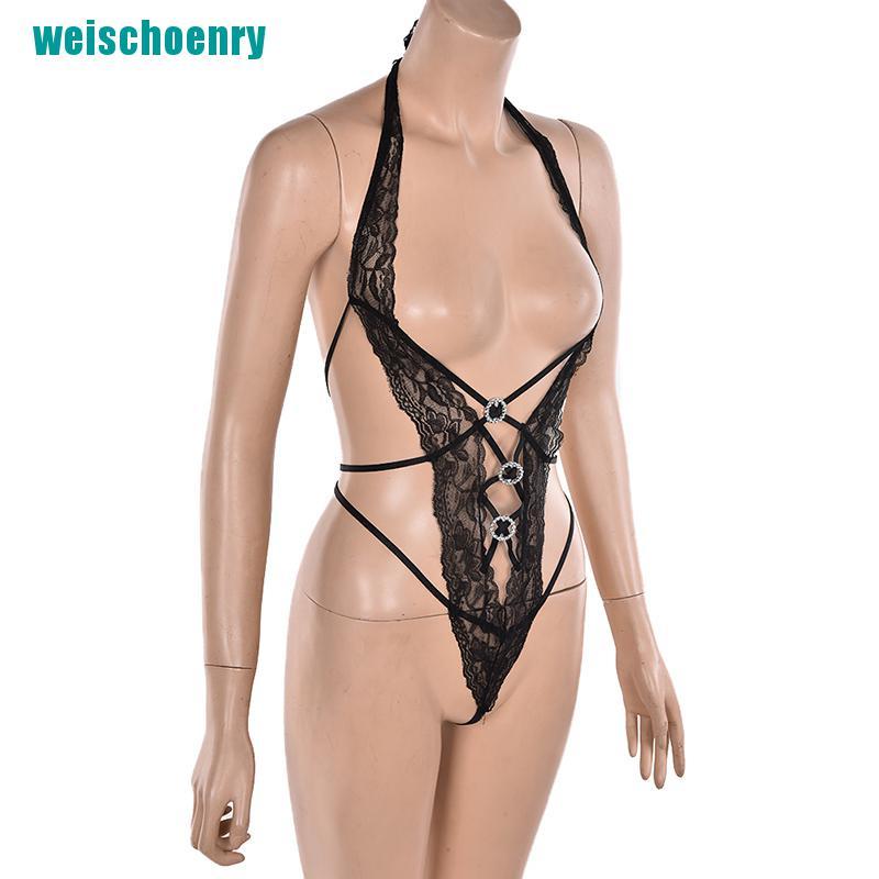 Bodysuit Ngủ Phối Ren Quyến Rũ Cho Nữ