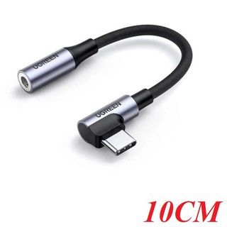 Ugreen 80723 bộ chuyển đầu usb type-c bẻ góc 90 độ ra 3.5mm audio av167