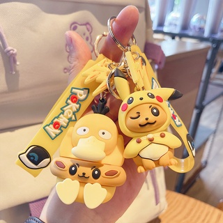Móc khóa Pikachu, vịt Psyduck cosplay nhau đáng yêu